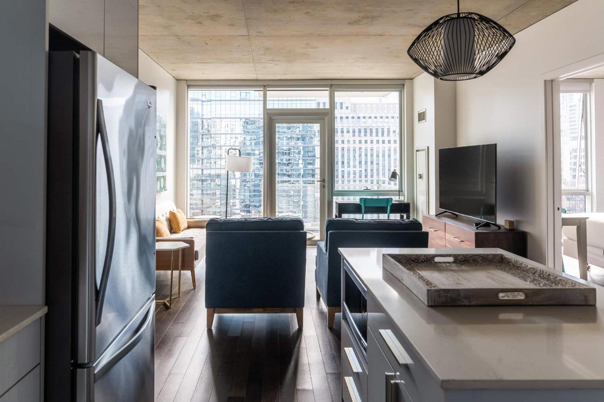 2Br Elegant Premium Suite With Balcony & Sweeping City Views 시카고 외부 사진