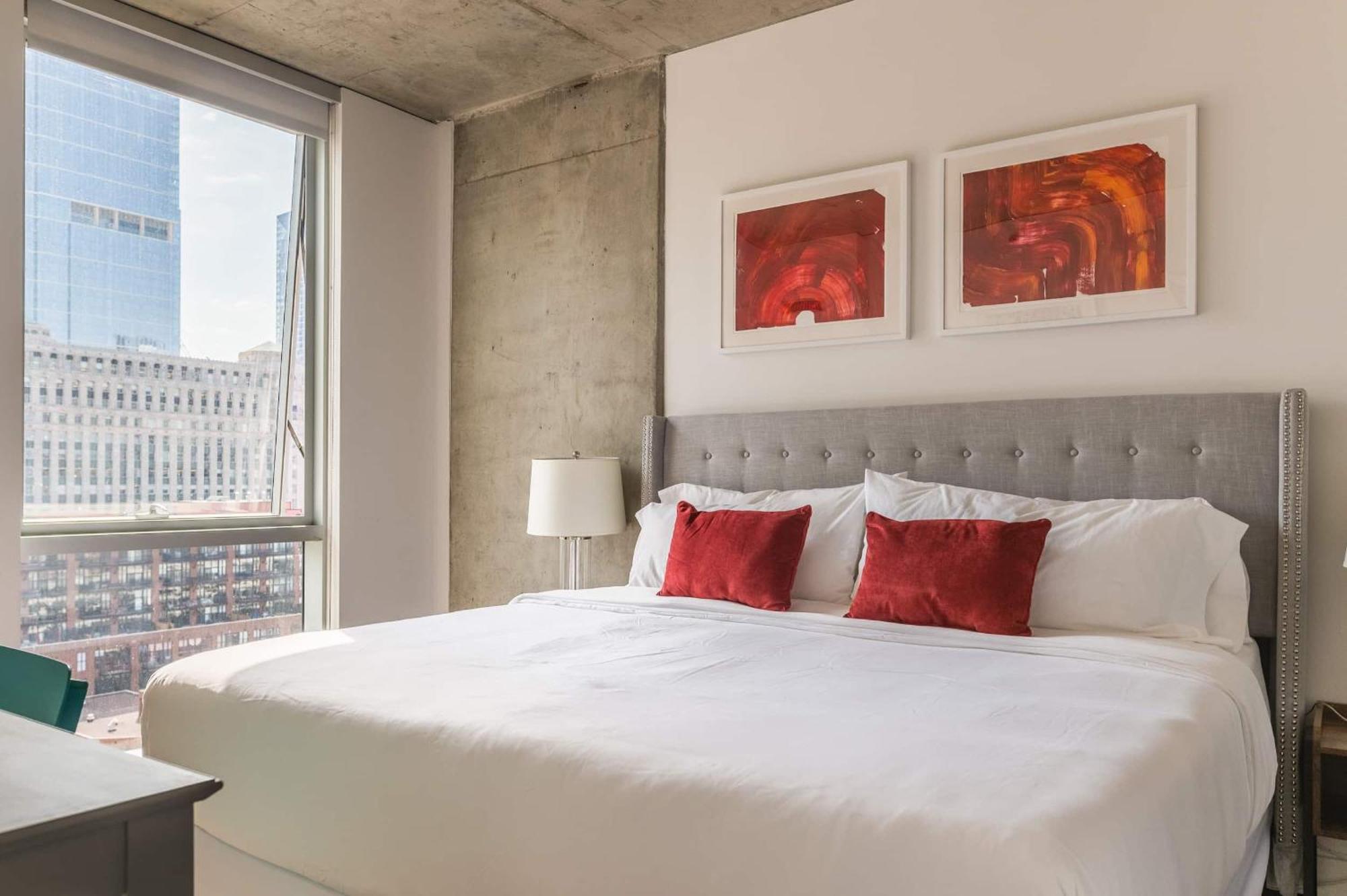 2Br Elegant Premium Suite With Balcony & Sweeping City Views 시카고 외부 사진