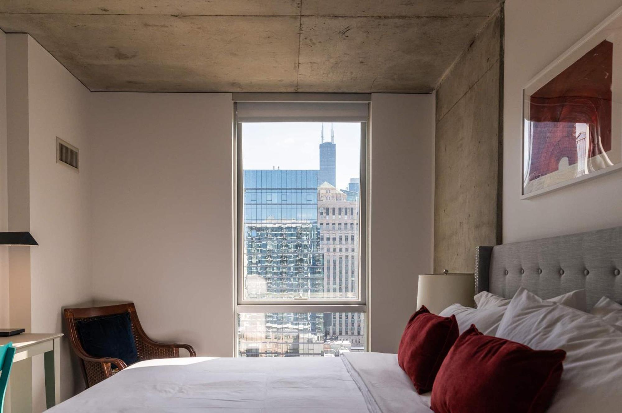 2Br Elegant Premium Suite With Balcony & Sweeping City Views 시카고 외부 사진